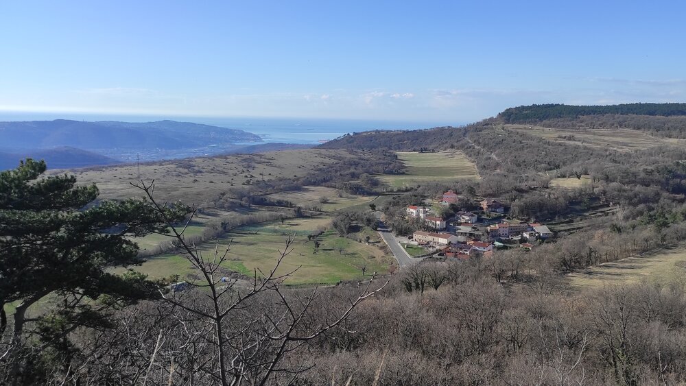 Blick auf Küste in Slowenien