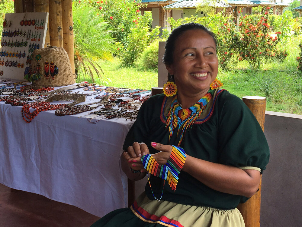 Traditioneller Markt, aufgenommen während eines freiwilligen Einsatzes in Ecuador.